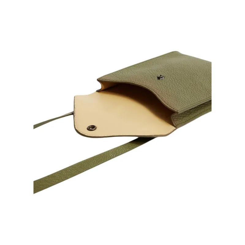 Lemaire Grained Goatskin Envelope Shoulder Bag Crossbody Bag Women's Khaki Green-2