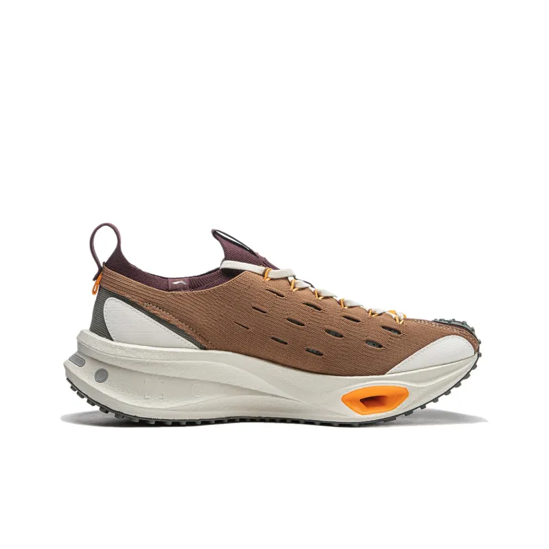 LiNing Cushioning Wear Resistant Low Top Running Shoes Unisex Tan-6