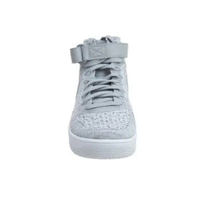 Nike Af1 Ultra Flyknit Mid Wolf Grey White-4
