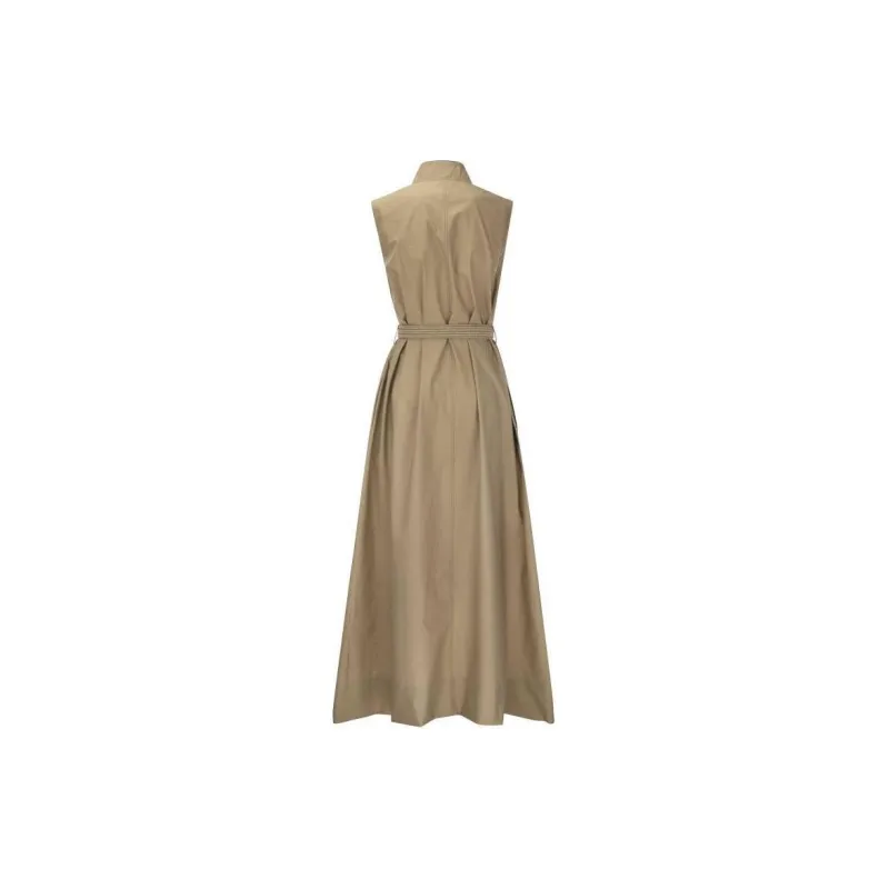 Brunello Cucinelli Beaded Trim V Neck Tunic Dress-1