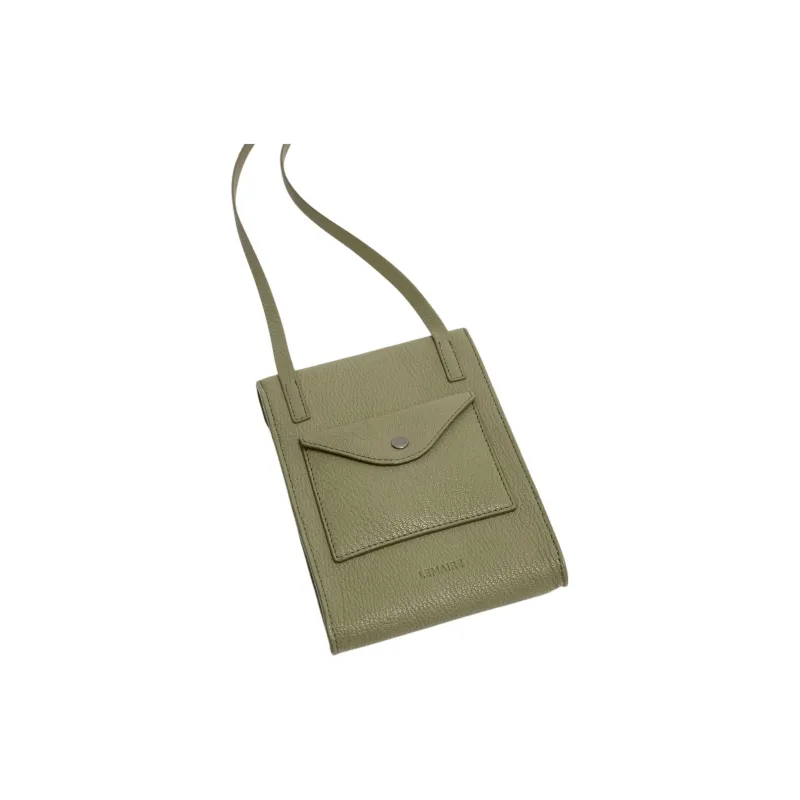 Lemaire Grained Goatskin Envelope Shoulder Bag Crossbody Bag Women's Khaki Green-1
