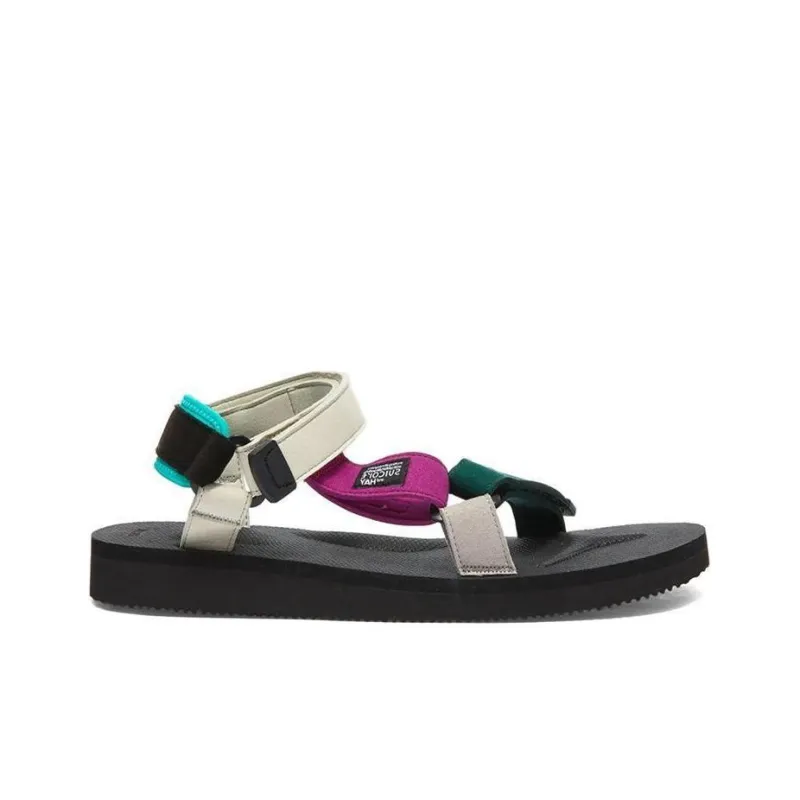 HAY x Suicoke DEPA-AabHY Stylish Sandals Men's Purple Gray Green-1