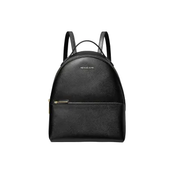 MICHAEL KORS Artificial Saffiano Leather Backpack Medium Size Women's Black