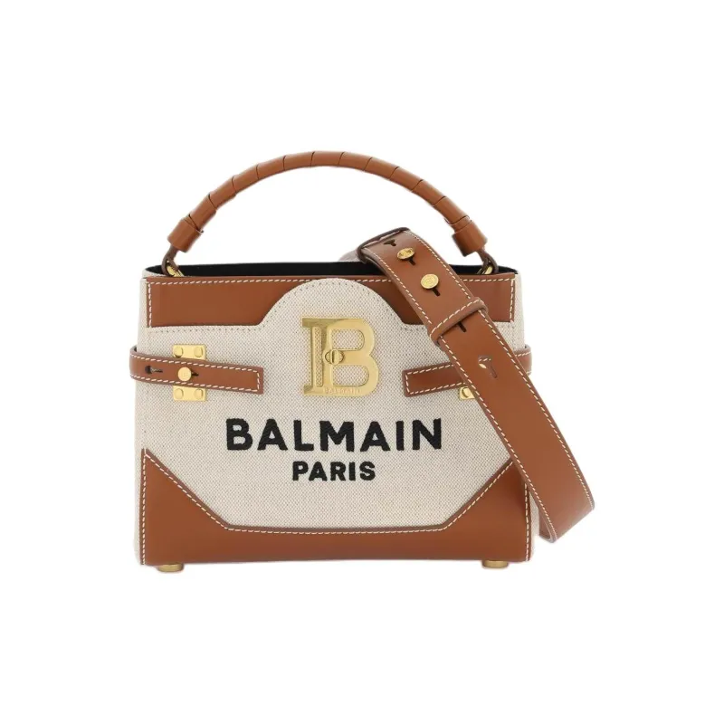 BALMAIN B Buzz 22 Canvas Top Handle Bag-0