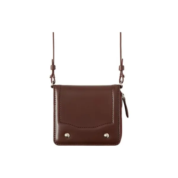 Lemaire Cow Leather Shoulder Bag Crossbody Bag Wallet Women's Chocolate-0