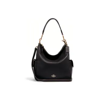 COACH Pennie Leather Portable Crossbody Bag Shoulder Bag Women's Black