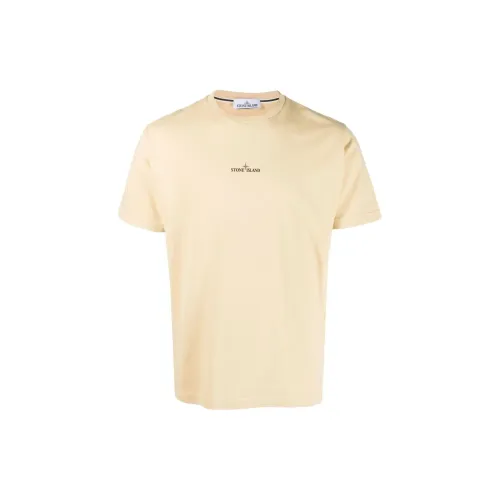 STONE ISLAND T-Shirts Men Light Yellow