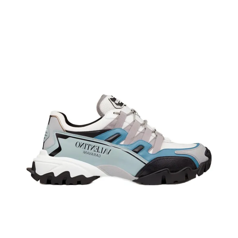Valentino Climbers Anti Slip Wear Resistant Low Top Casual Shoes Men's Black Blue White-1