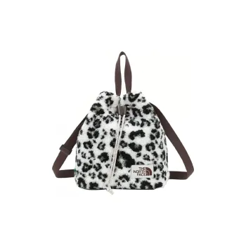 THE NORTH FACE Sherpa Bucket Bag, Handbag, Shoulder Bag, Crossbody Bag Regular Unisex Black White Leopard Print