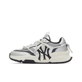 MLB Chunky Runner Wear Resistant Low Top Chunky Sneakers Unisex Silver