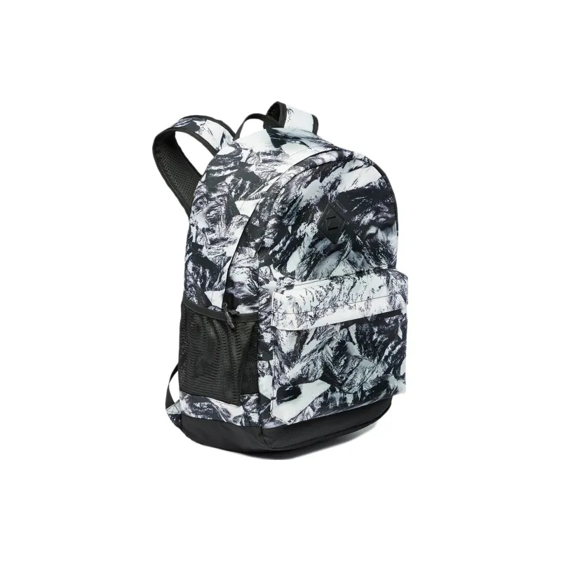 LiNing Sports Life Collection Polyester Sports Backpack Regular Unisex Black And White All Over Print-2