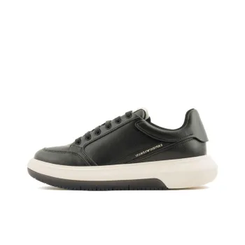 EMPORIO ARMANI Low Top Skateboard Shoes Men's Black