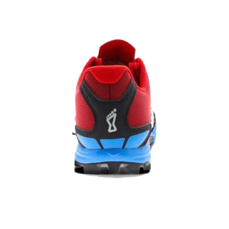 INOV-8 Cushioned Slip-Resistant Breathable Low-Top Running Shoes Men's Red Blue-4