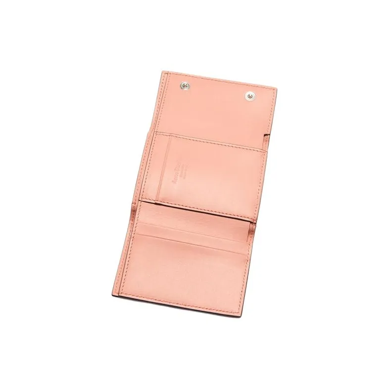 Acne Studios Calfskin Wallet Women's Pink Salmon-3