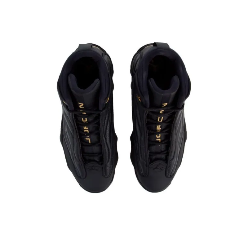 Jordan Pro Strong Black Metallic Gold-4