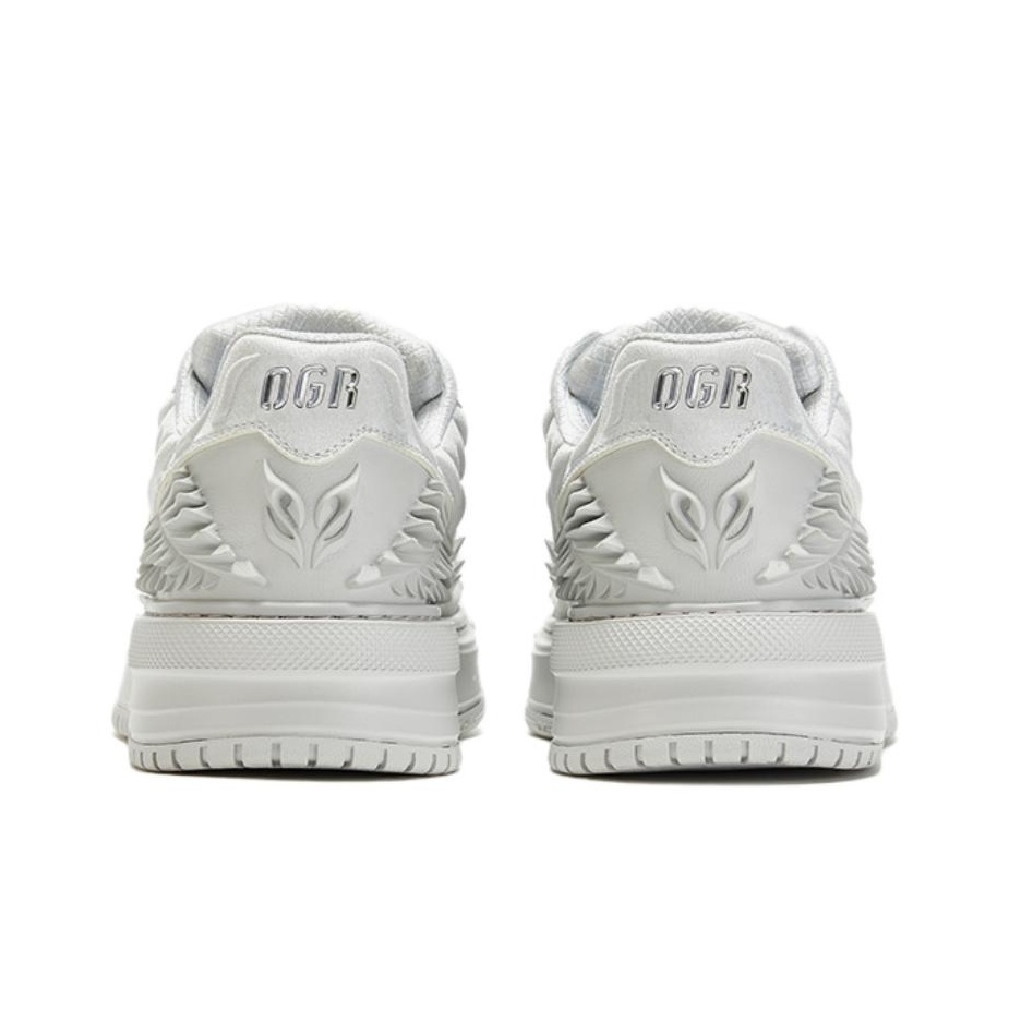 OGR Skateboard Shoes Unisex Low-Top Gray Dragon US M 5.5