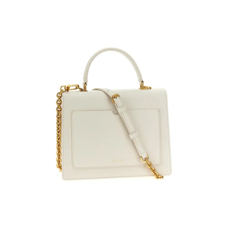 OFF-WHITE Jitney 2.8 Leather Tote Bag-1