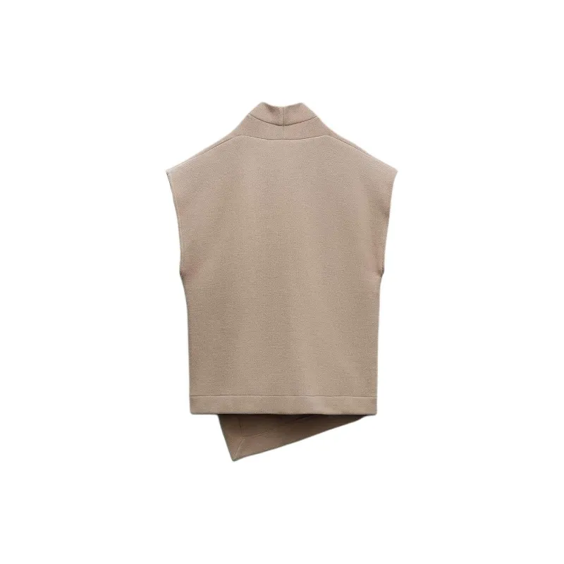 ZARA Tank Tops Women's Tan-1
