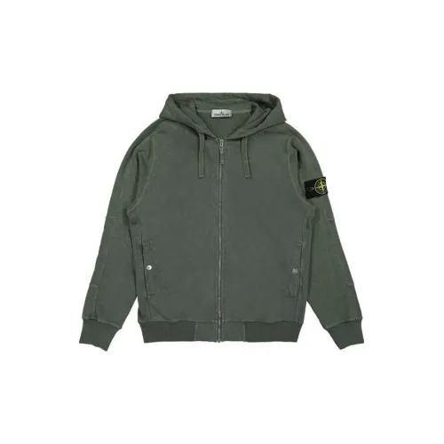 STONE ISLAND Jackets Men Green