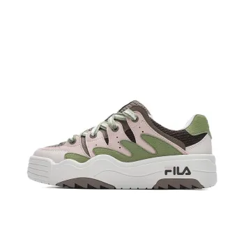 FILA Rosetta Wear Resistant Low Top Casual Shoes Women's Gray Green