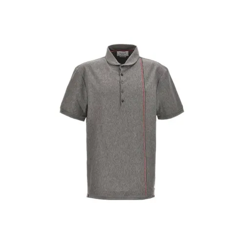 THOM BROWNE Polo Shirts Men Gray