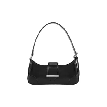 BLACKHEAD Viscose, Microfiber Leather Handbag, Shoulder Bag Regular Women's Black
