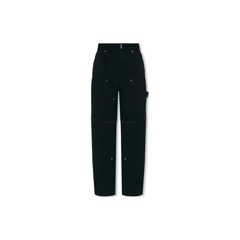 Givenchy High Rise Wide Leg Jeans-1