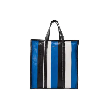 Balenciaga Sheepskin Tote Bag Shopping Bag Handbag Women's Blue & Black