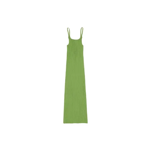 Auralee Slip Dresses Women's Sage Green