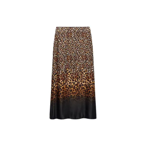 ZARA Casual Long Skirts Women's Leopard