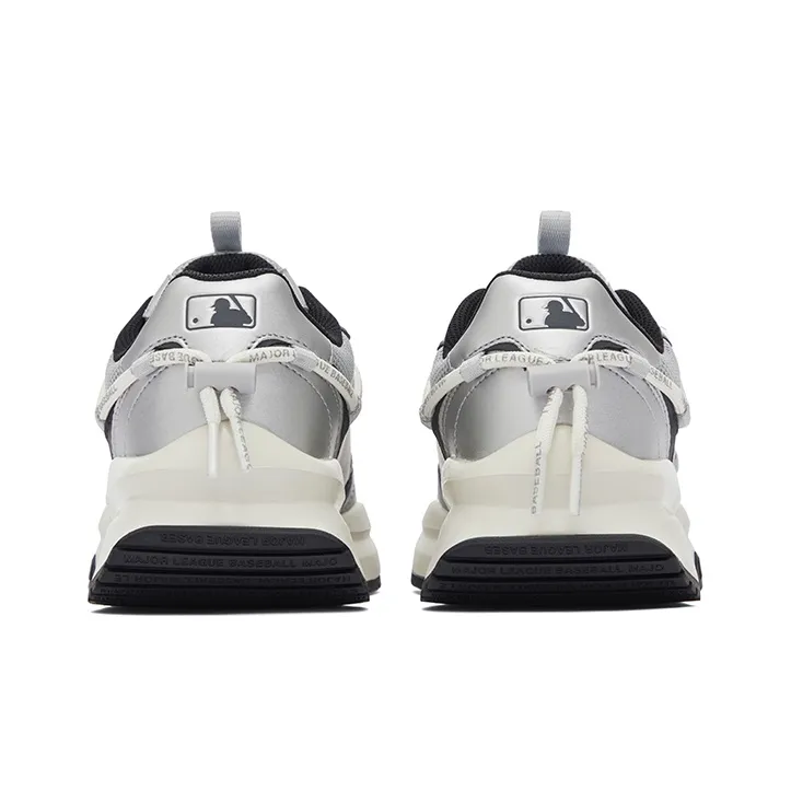 MLB Chunky Runner Wear Resistant Low Top Chunky Sneakers Unisex Silver-4