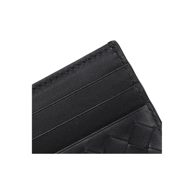 Bottega Veneta Intrecciato Card Case Black-7