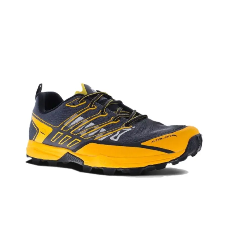 INOV-8 Cushioned Slip-Resistant Moisture-Wicking Low-Top Running Shoes Men's Yellow Black-2