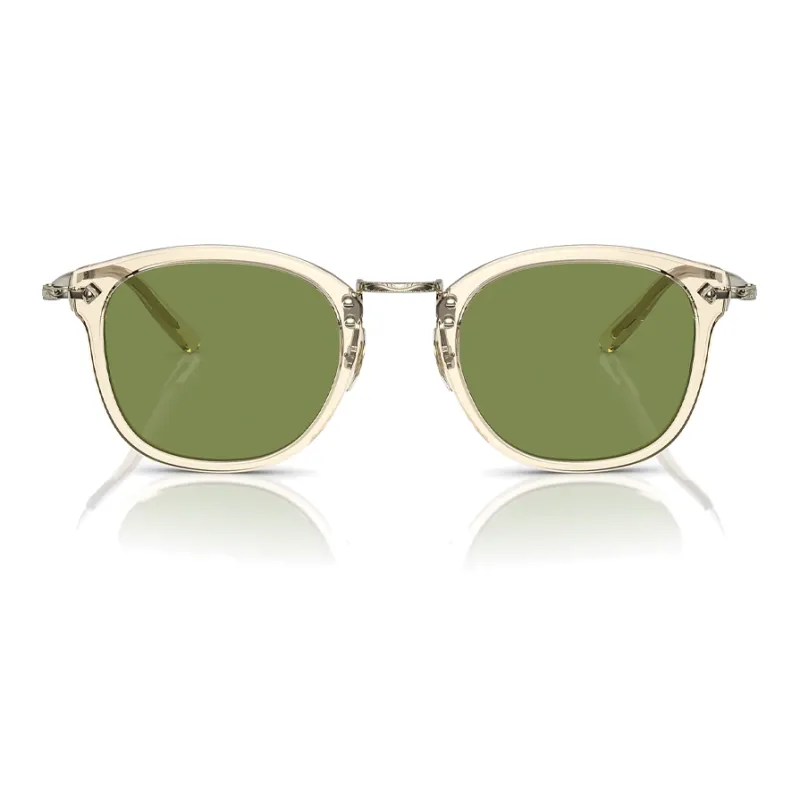 Oliver Peoples Irregular Shape Sunglasses Unisex Light Gold-2