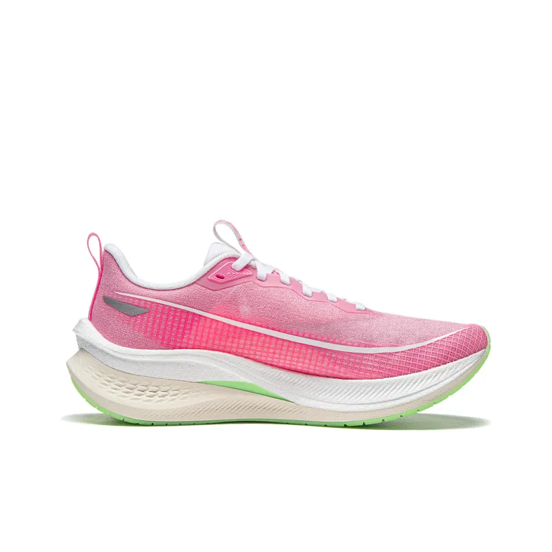 LiNing Red Hare 7 Pro Cushioning, Slip Resistant, Rebound Low Top Sprint Running Shoes Women's Soft Cherry Blossom Pink-1