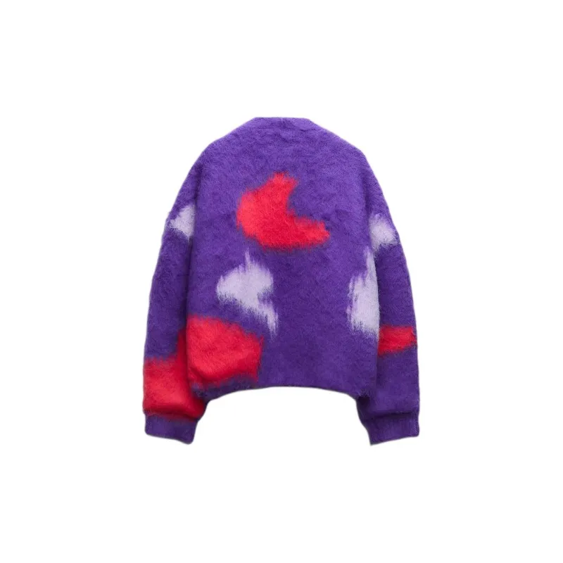 ZARA Sweater Women's Dark Purple-1