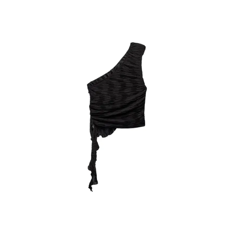 ZARA Tank Tops Women's Black-1