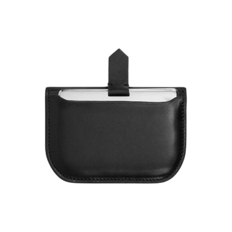 Lemaire Calfskin Card Holder Women's Black-1