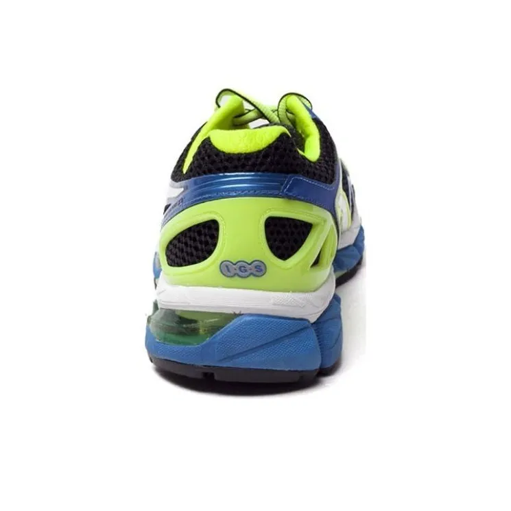 Asics Gel Kayano 21 Wear Resistant Low Top Running Shoes Men's Yellow Blue Patchwork-4