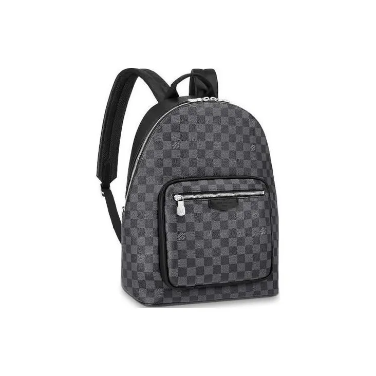 LOUIS VUITTON Josh Backpack Damier Graphite Black-0