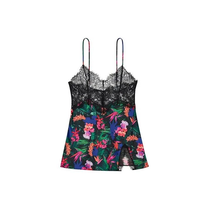 VICTORIA'S SECRET Nightgown Women's Mixed Color Tropical Print-0