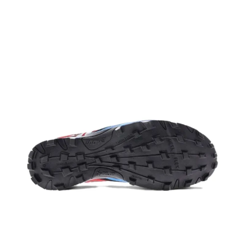 INOV-8 Cushioned Slip-Resistant Breathable Low-Top Running Shoes Men's Red Blue-5