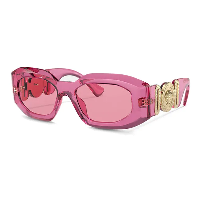 VERSACE Medusa Biggie Transparent-design Sunglasses-0
