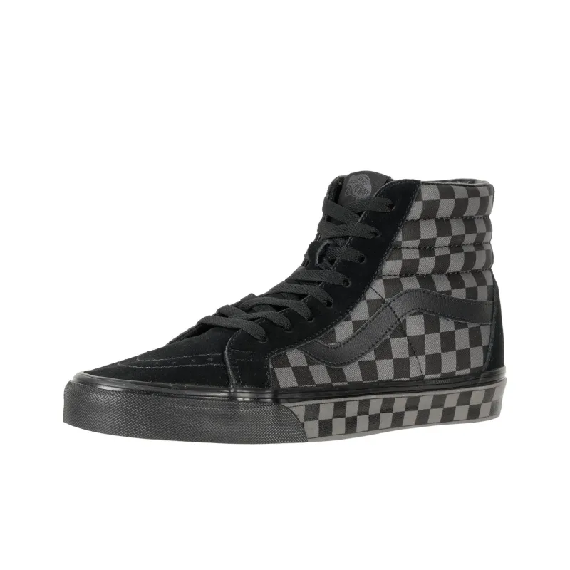 Vans Sk8 Hi Checkerboard Black Pewter-1
