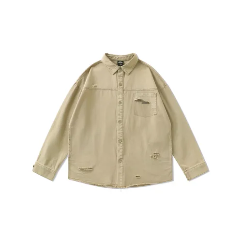 LAMLICKA Shirts Unisex Khaki