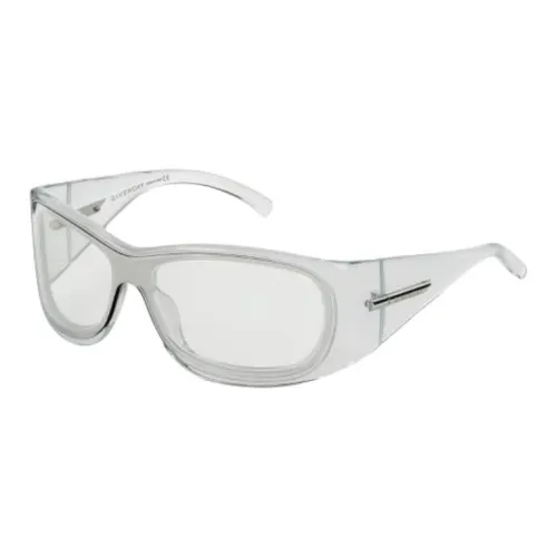 Givenchy Injection Molding Plastic Polyamide Metal Irregular Shape Sunglasses Women's Gray