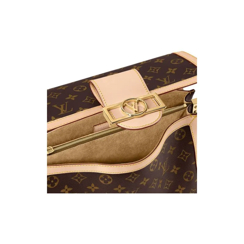 LOUIS VUITTON Dauphine Soft Gm-4