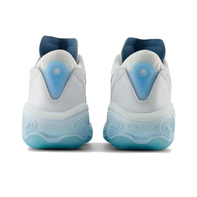 New Balance NB Fresh Foam Bb V2 Abrasion Resistant Mid Top Basketball Shoes Men's Ice Blue-4
