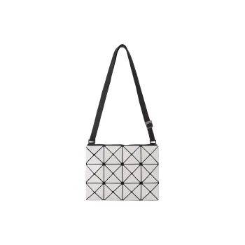 ISSEY MIYAKE Lucent Gloss Mi Polyvinyl Chloride Shoulder Bag, Crossbody Bag Regular Unisex Light Gray & Gray