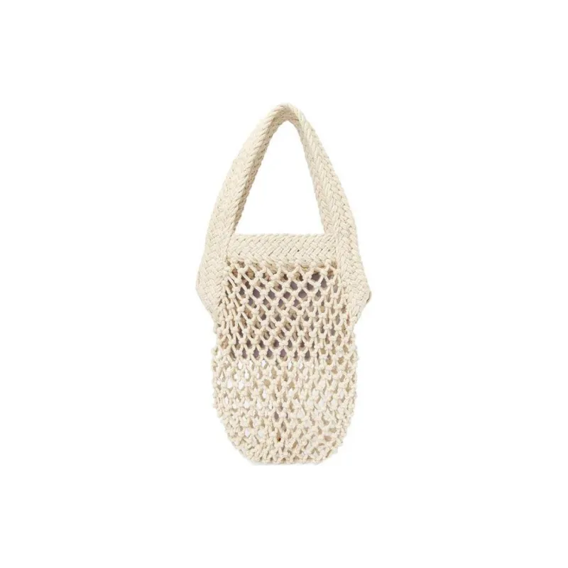 NANUSHKA Cotton Tote Bag Shopping Bag Handbag Mini Women's Natural Blend Light Purple-2